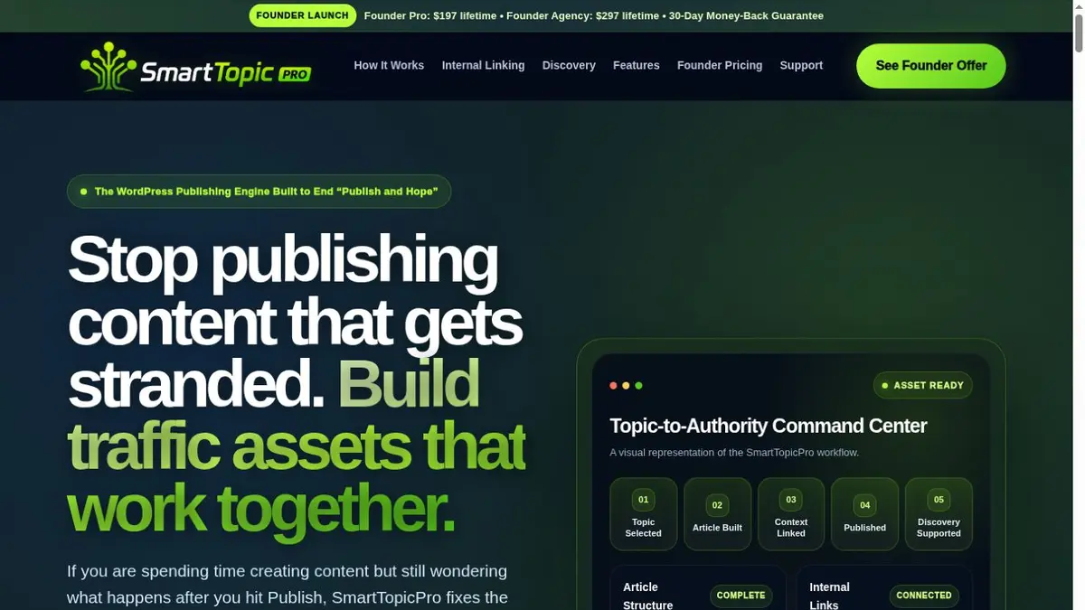SmartTopicPro product website preview